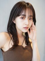 ニコトウキョウ 新宿(nico TOKYO) ミディアムレイヤーカット顔周りレイヤーウルフハッシュカット