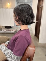 アオゾラヘアーカミノウラ(AOZORA HAIR kaminoura)&nbsp;ミニボブ＊ボブパーマ