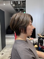 アルトル 池袋2nd(altru)&nbsp;◇大人可愛い40代50代60代ショートボブ丸みショート白髪ぼかし