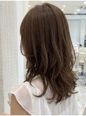 ミディアムくびれボブ20代30代40代◎前髪ありくびレイヤー