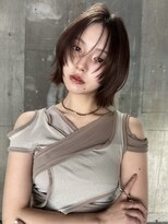 サイン 韓国ボブ 渋谷(SIGN)&nbsp;タッセルボブお洒落レイヤーカットブリーチなしダブルケアカラー