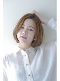 グレージュカラー＆小顔ひし形シルエットイメチェン432