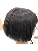 小顔丸みショートボブ