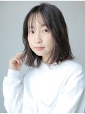 ナチュラルミディアム_ココアブラウンフリンジウェーブ_6712