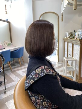 ロンドアベニール 北千住(Lond avenir) ふんわり可愛いボブ☆ラベンダーアッシュ　西田大樹