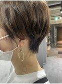ショート×パーマ×骨格補正×チョコブラウン×大人ショート