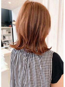 キャアリー(Caary) 福山イルミナカラー人気caary外ハネボブ/ピンクベージュ