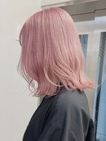 ベレーザ 原宿(Beleza) ba1132_ハイトーンピンクアッシュロブヘアボブウルフAラインボブ