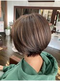 ショート寄りのショートボブ