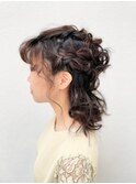 愛されハーフアップ