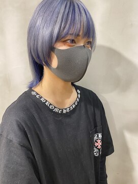ヘアーサロンウル(hair salon ulu) シルバーグレーとブルーラベンダー