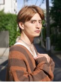 ナチュラルなセンターパートノーワックス