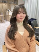 ゼストソエル(ZEST soell)&nbsp;韓国 レイヤーカット グレージュ ブリーチ 立川/e