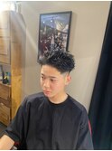 ローフェード×スパイキーショート
