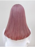 透明感カラー★ダブルカラーブリーチピンクブラウン