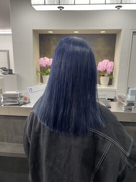ガルボヘアー 桟橋店(garbo hair) ブルーブラック高知美容院オイルカラー高知美容院