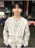 爽やかメンズ☆ビジネスショートマッシュ黒髪透明感カラー