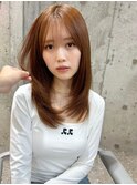 ミニウルフ×アプリコットオレンジ[美髪/韓国]