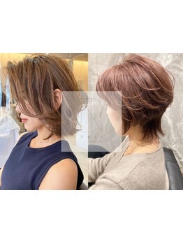 顔型,骨格,髪質に合わせた似合わせ力◎乾かすだけでまとまるstyleを*[岡本/摂津本山/白髪染め/白髪ぼかし]