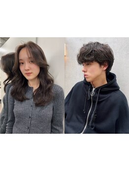 トレンド感たっぷりの透明感あふれる色味も再現＊冬に合わせた柔らかな透明感カラー◎