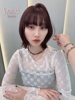 ロンドリゼル 札幌(Lond RiseL) オリーブグレー/前髪/ボブ/マロンベージュ/レイヤーカット/小顔