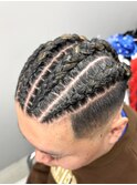 地毛コーンロウ　[特殊ヘア下北沢/メンズサロン]