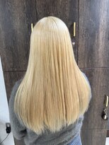 アジールヘア 池袋東口店(agir hair)&nbsp;ブリーチ2回ハイトーンブロンドベージュ　池袋池袋東口