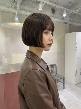 ジェムバイアルテフィーチェ(gem by artefice) タッセルボブセミロングレイヤーボブくるみちゃんヘアパーマボブ