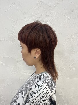 エルズ 大宮店(ailes) マレットヘアー×オレンジベージュ[大宮/大宮駅/ショートボブ]