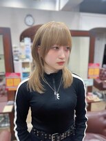 ハピネス 王寺店(Happiness)&nbsp;フェイスレイヤー ハッシュカット レイヤーカット 中性ヘア 王寺