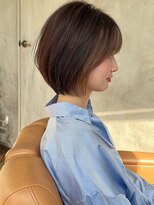 アフロート トウキョウ(AFLOAT TOKYO)&nbsp;似合わせショートボブ30代40代50代前下がり小顔銀座丸顔面長黒髪
