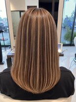 アース 焼津店(HAIR&MAKE EARTH)&nbsp;ダブルカラー×ハイライト×艶ベージュ