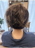 白髪が伸びても目立ちにくいオリーブベージュ！
