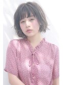 【Lafith】グレイアッシュ☆大人パーマボブスタイル