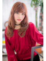 ヘアアンドビューティー ミック(Hair & Beauty miq)&nbsp;小悪魔大人ガーリー★チェリーブラウン無造作ウェーブa