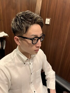 ヒロギンザ 田町店(HIRO GINZA) メッシュスタイル　フェード　アップバング　田町　理容室