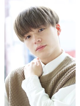 にもう 韓国マッシュセンターパートツーブロックロング