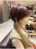 【前田限定】ショートカット+髪質改善TR+カラー ¥18000@前田