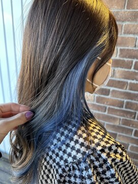 ファーストエンド 三ツ屋店(1st END.) ブルーのインナーカラー♪