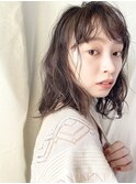 20/30代ウェーブパーマミディアムパーマくるくるパーマ