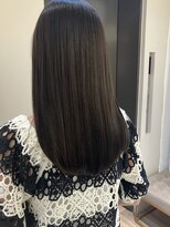 アンド ラ ブランシュ(&.La Blanche) ミディアムヘア/斜めバング/グレージュカラー/シルキーベージュ