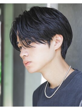 カライング(ing) スーツ短髪ツーブロック束感モテる黒髪シークレットパーマ流行