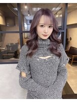 サニー 渋谷(SUNNY)&nbsp;ピンクラベンダー、ロングレイヤー、バレイヤージュダブルカラー