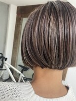 エムドットヘアーサロン(M. hair salon) ミニマムボブ×ハイライト仕様