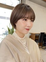 20代30代40代50代/丸みショート/クビレ/前髪あり/表参道