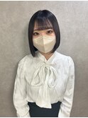 切りっぱなしボブカット