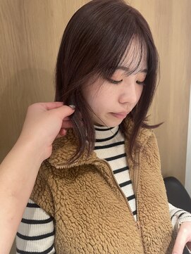 ラミエ バイ メルト 吉祥寺(lamie by melt) 【小川】ピンクブラウン/暖色カラー/ブリーチなしカラー