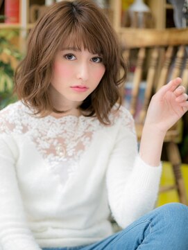 カバーヘア イヴ 戸頭店(COVER HAIR EVE) フレンチカジュアルくせ毛風ゆるふわミディh3戸頭20代30代40代