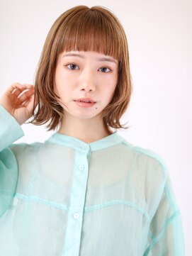 ガリカ 蔵前(Gallica) 【竹之内蔵人】ぱっつん前髪にフェイスレイヤーの外ハネボブ