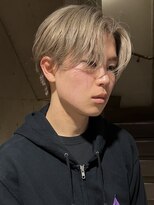 ヘアカロン 熊本本店(Hair CALON)&nbsp;メンズダブルカラーメンズブリーチミルクティーベージュ